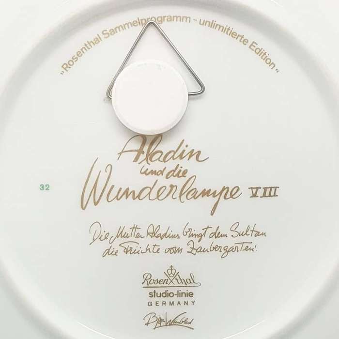 Aladdin Mother Brings The Sultan Fruit Rosenthal Studio Line Plate 8