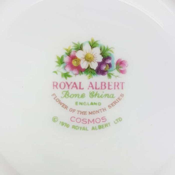 Royal Albert October Cosmos Flower of the Month Duo