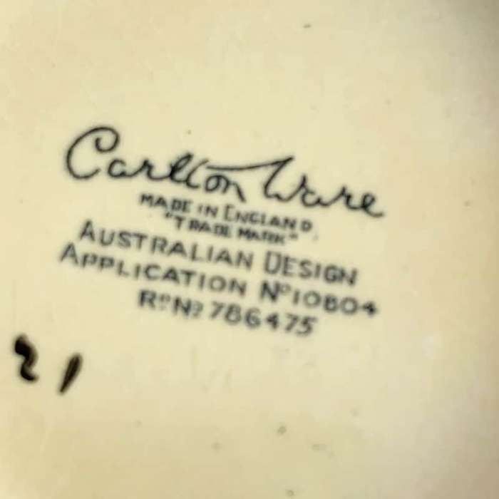 Carlton Ware Anemone Tea For Two Art Deco