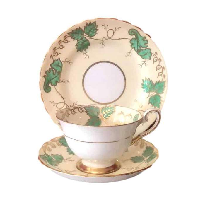Tuscan China Green Leaf Trio c8871s