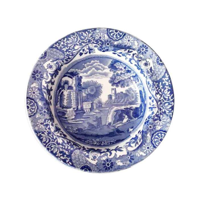 Copeland Spode Blue Italian Dessert Bowl Lipped