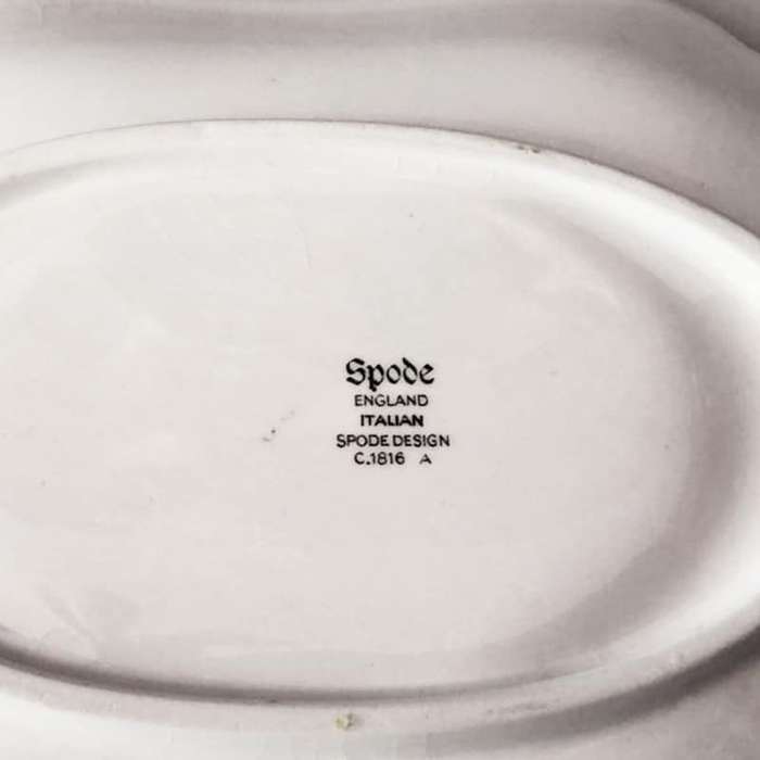 Copeland Spode Blue Italian Pattern Gravy Boat Modern Marking