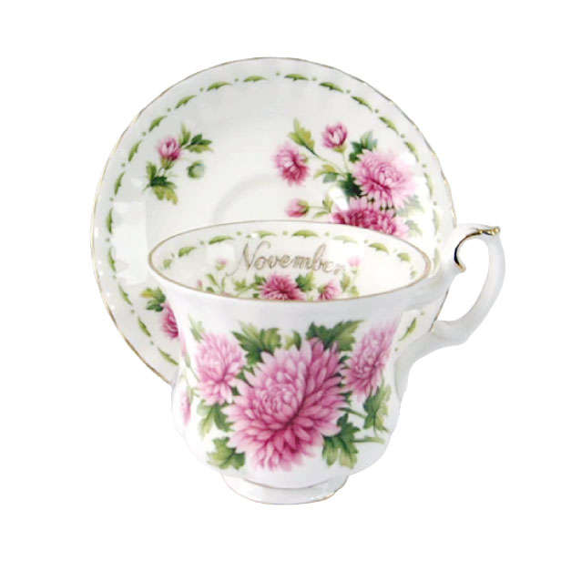 Royal Albert Flower Of The Month Miniature Duo November