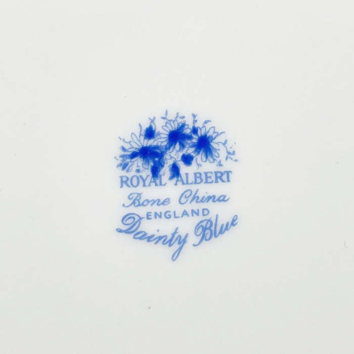 Rare Royal Albert Dainty Blue Tea Large Cake Plate