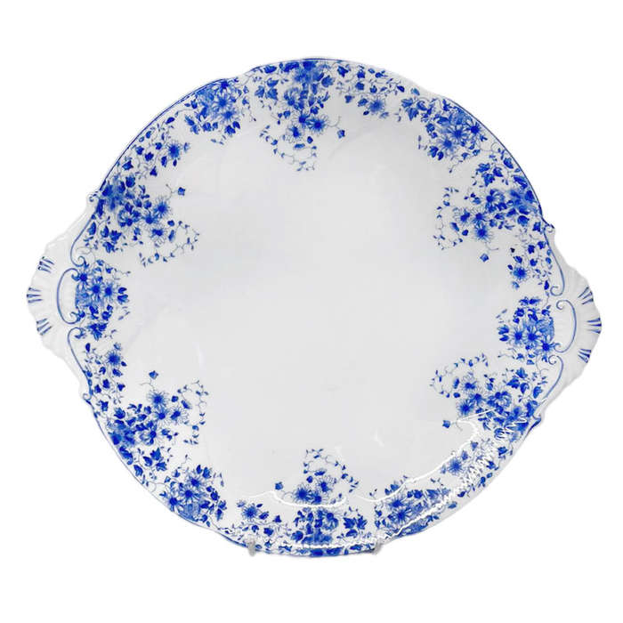 Rare Royal Albert Dainty Blue Tea Large Cake Plate