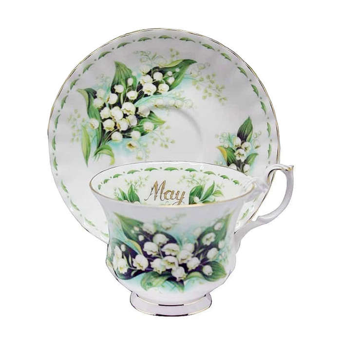 Royal Albert Flowers Of The Month Miniature Duo May