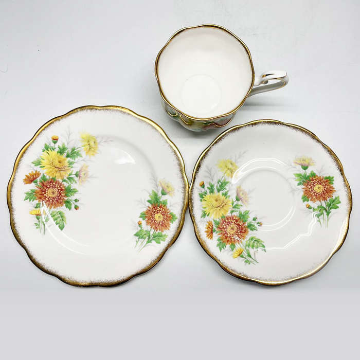 Royal Albert Trio Friendship Series Chrysanthemum