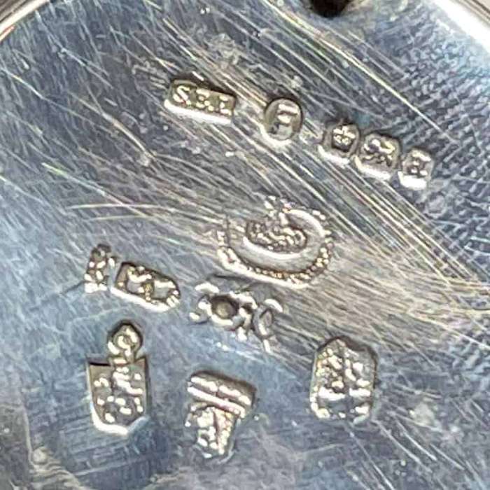 Pair Hallmarked Silver Salts Sheffield 1896