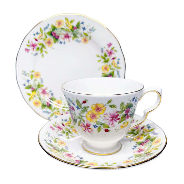 Colclough Tea Trio Hedgerow 8682