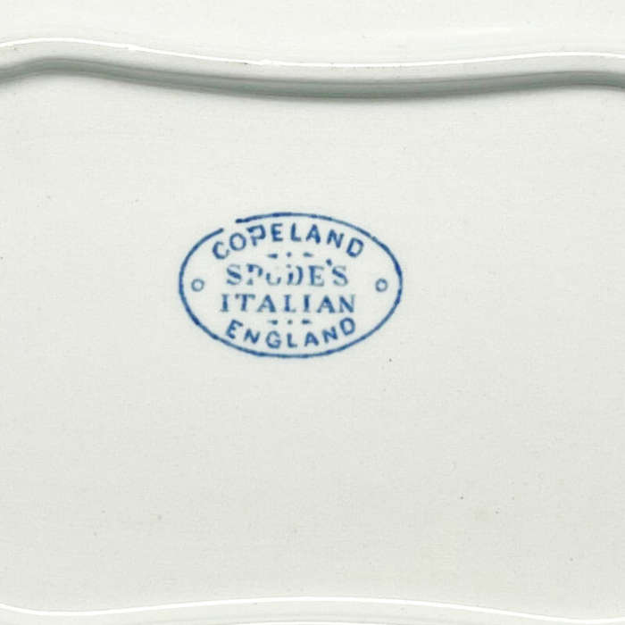 Copeland Spode Blue Italian Sauce Boat and Stand