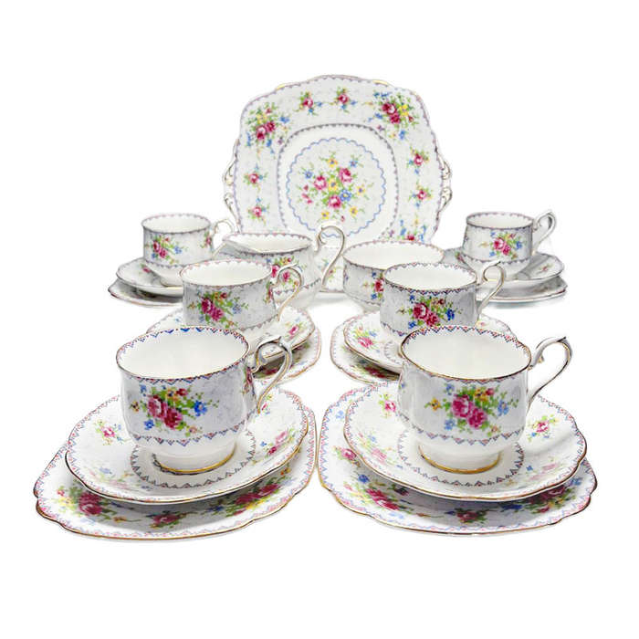 Royal Albert Petit Point 21 Piece Tea Set