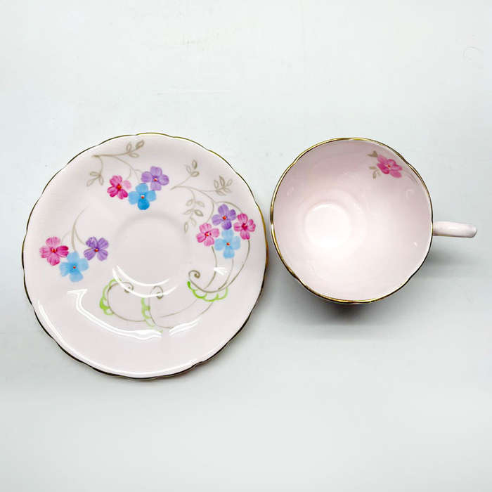 Tuscan China Spring Floral Demitasse Duo