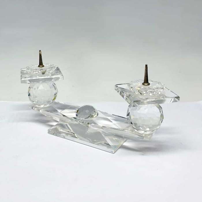 Swarovski Two Arm Candle Holder