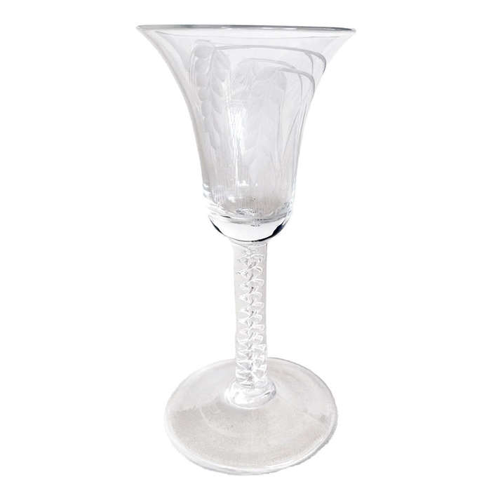 Antique 18th Century Georgian Air Twist Wine Glass c1750