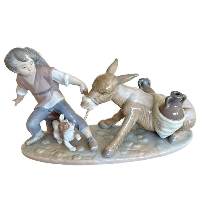 Lladro Daisa Stubborn Donkey Figurine 5178