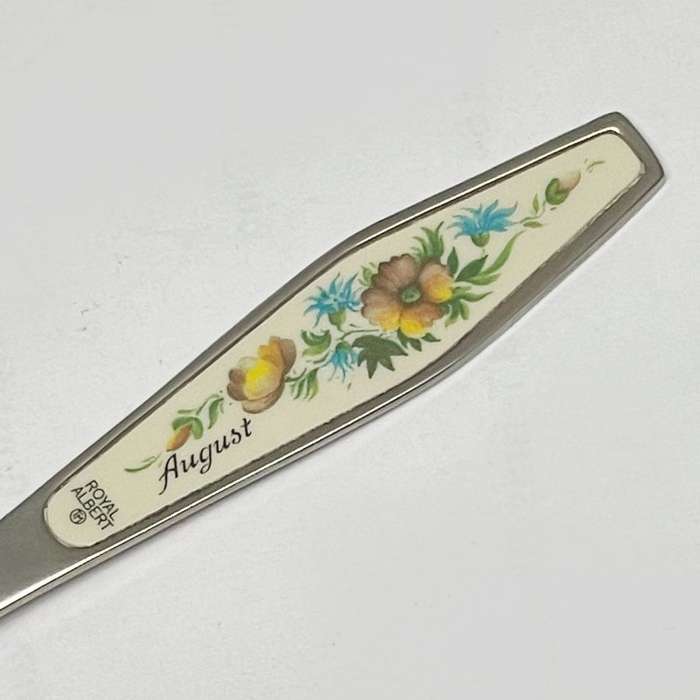 Royal Albert Flower of The Month August Sugar Spoon