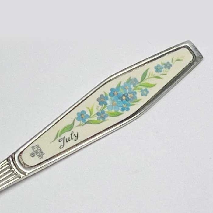 Royal Albert Flower of The Month July Cake Fork
