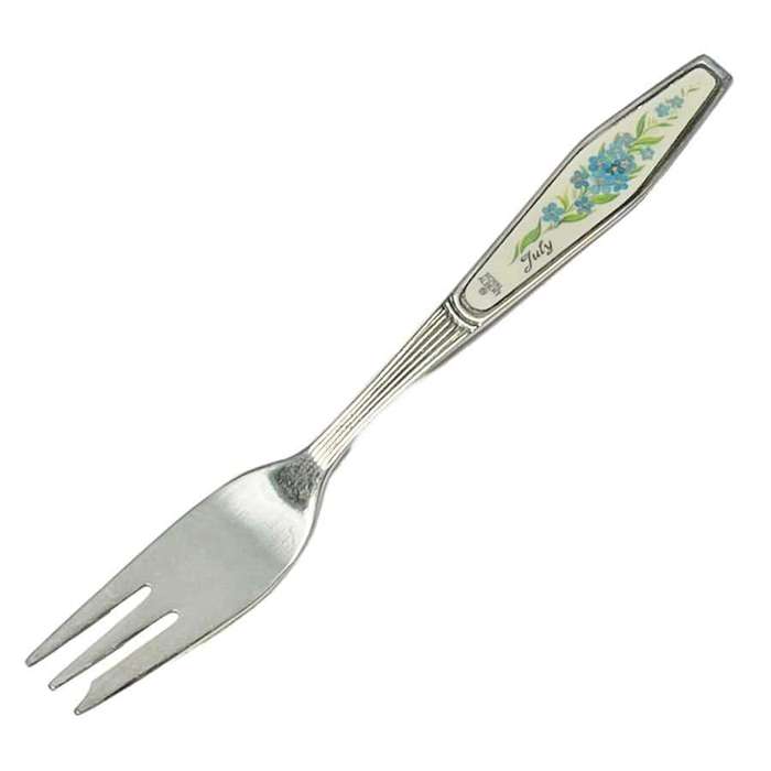 Royal Albert Flower of The Month July Cake Fork