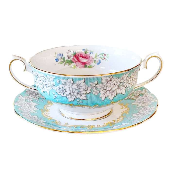 Royal Albert Enchantment Soup Coupe and Saucer