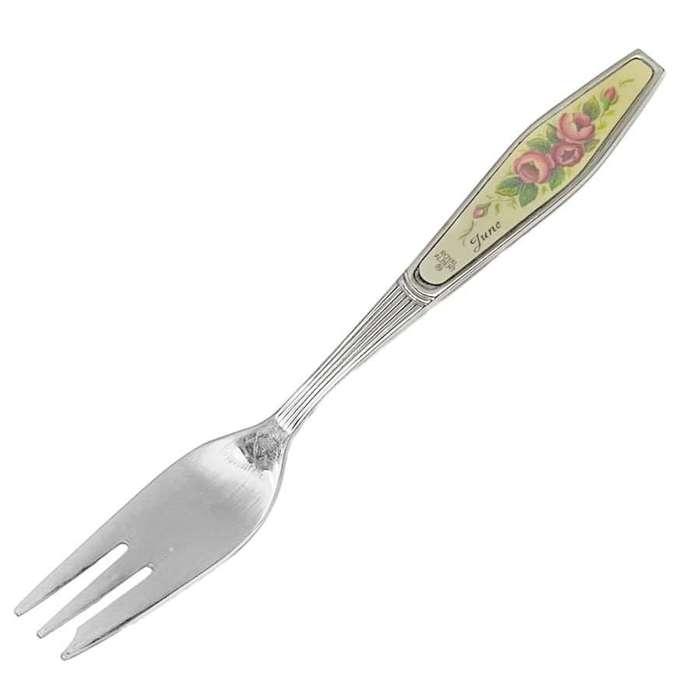 Royal Albert Flower of The Month June Cake Fork