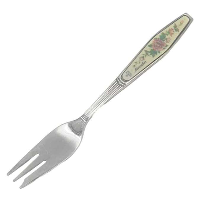 Royal Albert Flower of The Month November Cake Fork