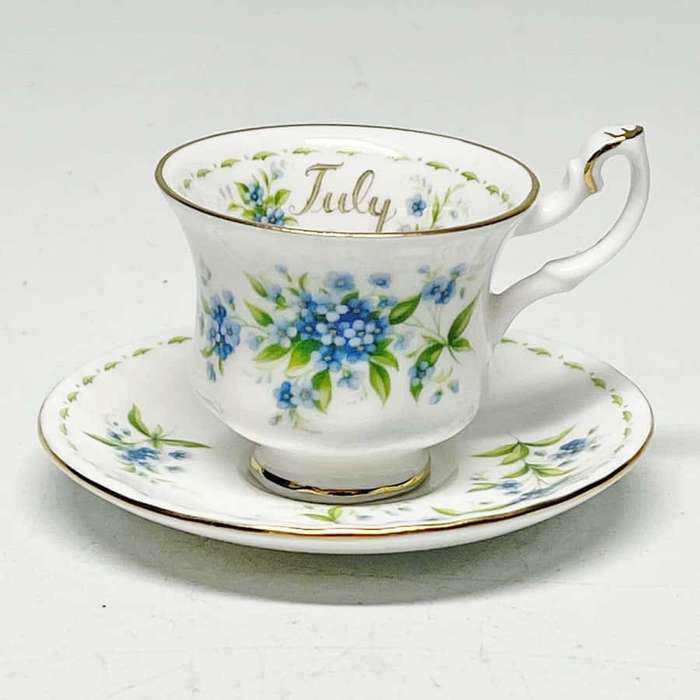 Royal Albert Flower Of The Month Miniature Duo July