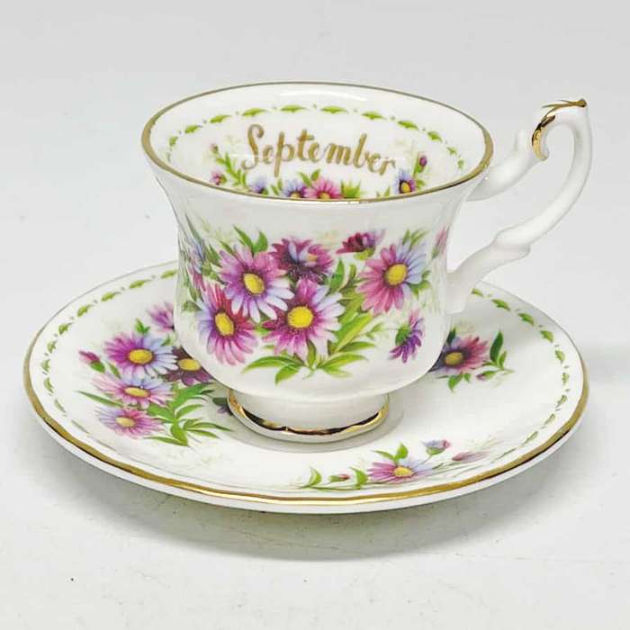 Royal Albert Miniature Flower Of The Month Duo September