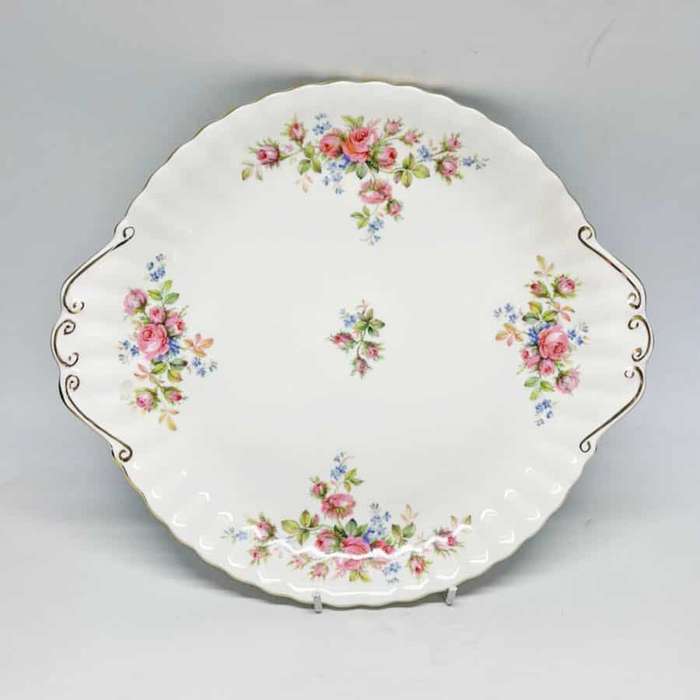 Royal Albert  Moss Rose Large Cake Plate