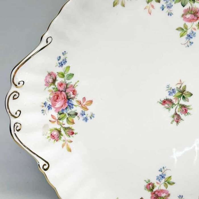 Royal Albert  Moss Rose Large Cake Plate