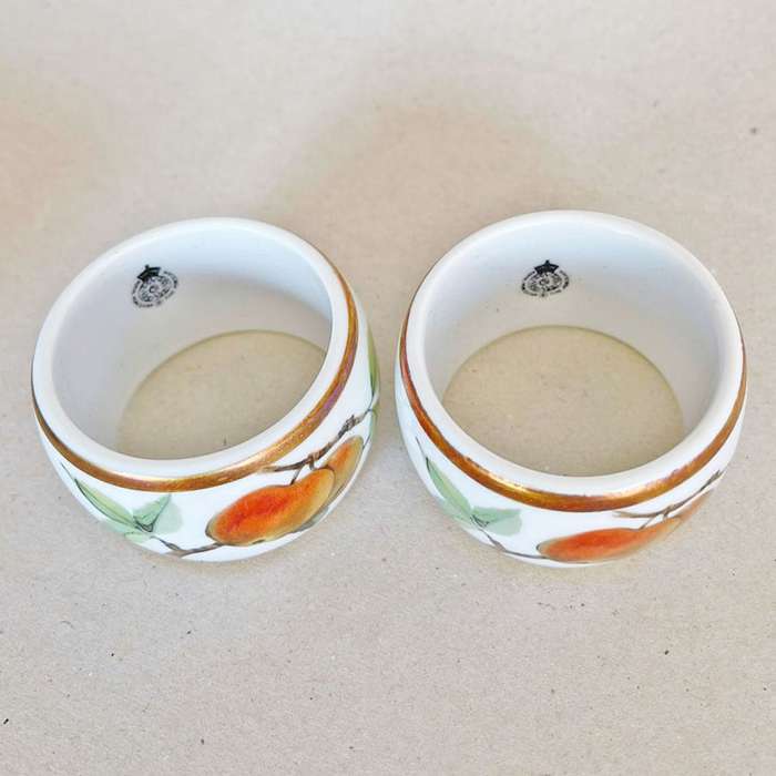 Royal Worcester Evesham Boxed Pair Serviette Rings