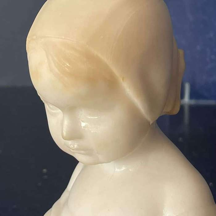 Victorian Alabaster Girl Sigismund Wernekinck