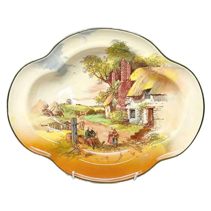 Royal Doulton Rustic England Clover Shaped Bowl