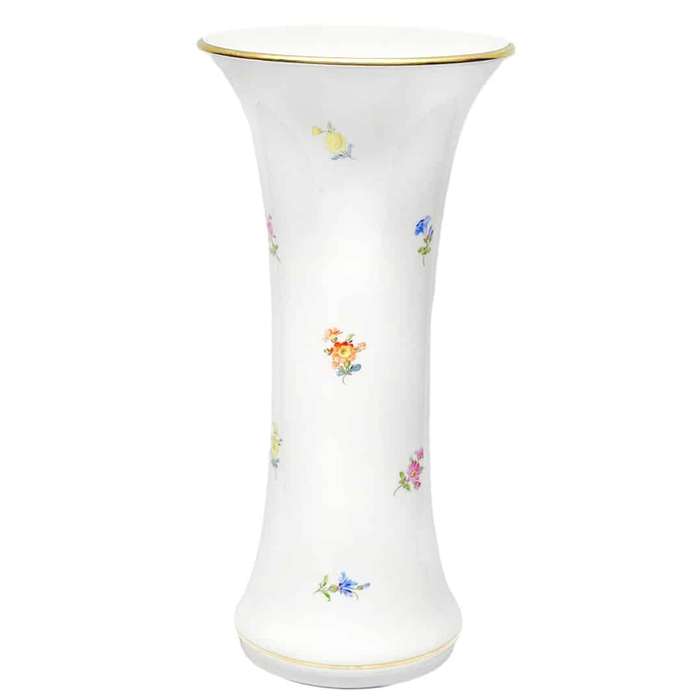 Meissen Vase Hand Painted Flowers 20th