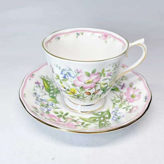 Royal Albert Country Bouquet Collection Morning Dew Tea Duo