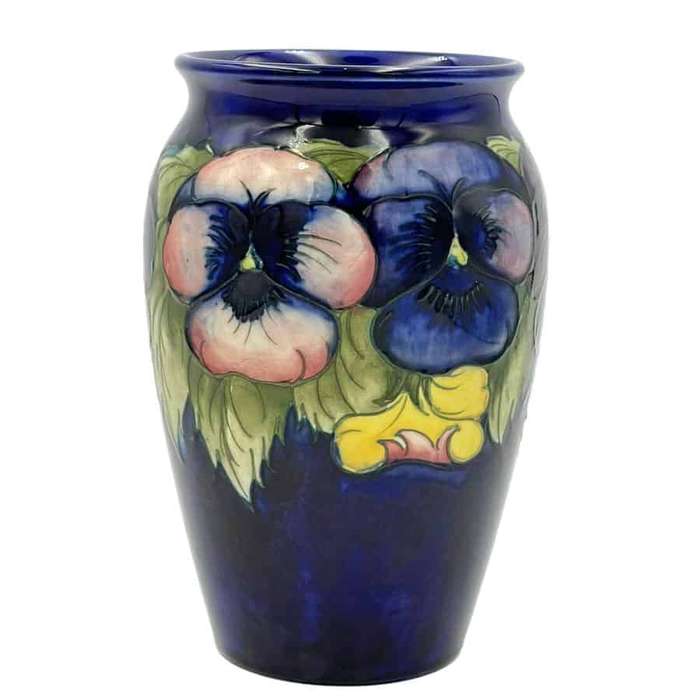Moorcroft Pansy Design Vase 1923