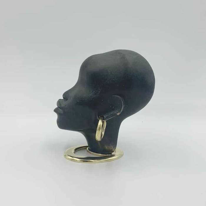 Head Of An African Women With Earring F Hagenauer