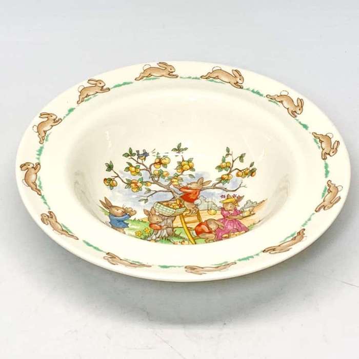 Royal Doulton Bunnykins Apple Picking Cereal Bowl