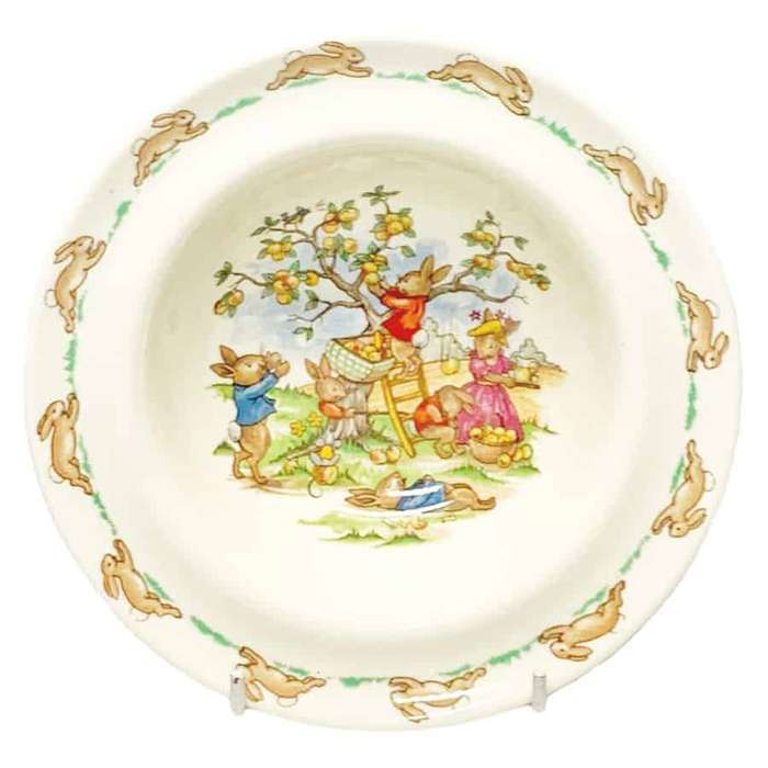 Royal Doulton Bunnykins Apple Picking Cereal Bowl