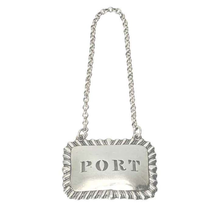 Hallmarked Silver Port Decanter Label London 1837