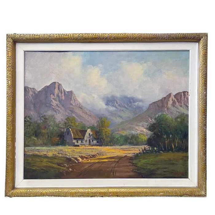 JL Fourie Cape Mountain Scene