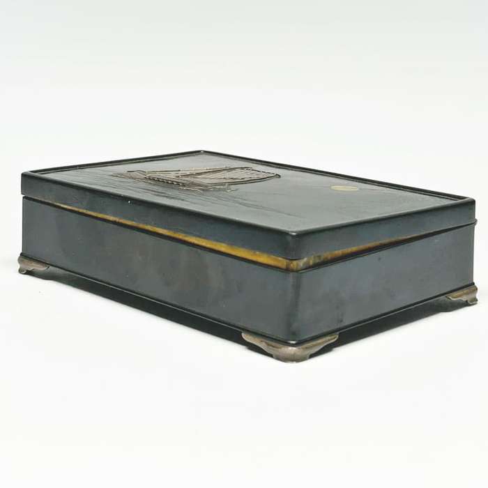 Japanese Bronze and Mixed Metal Meiji Box Kyoto Kurado Zo 19th