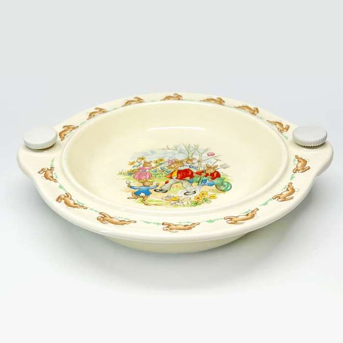 Royal Doulton Bunnykins Wheelbarrow Watering Cereal Bowl