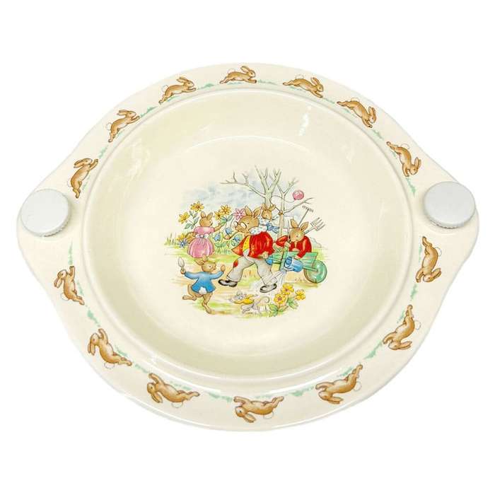 Royal Doulton Bunnykins Wheelbarrow Watering Cereal Bowl