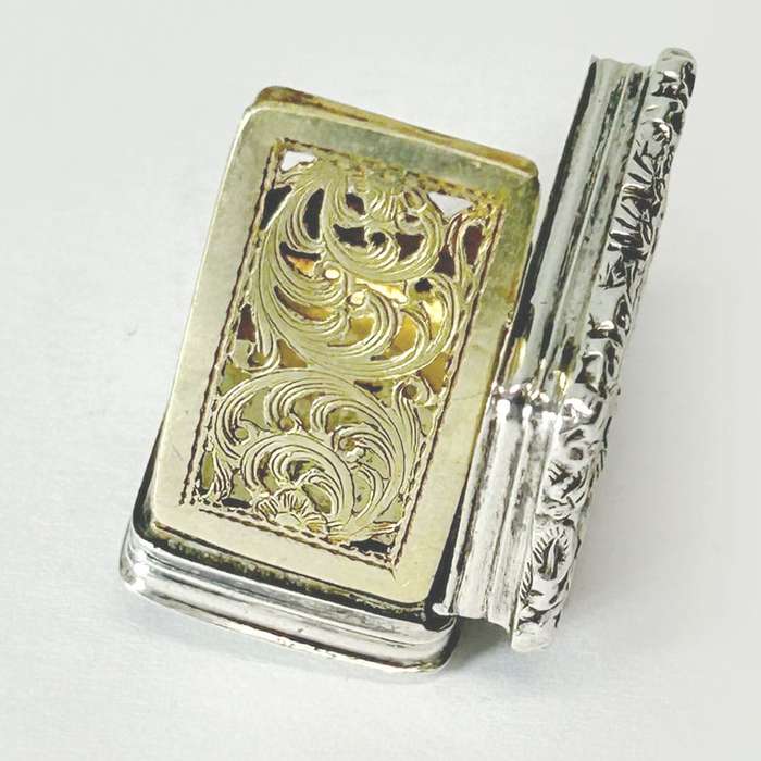 Victorian Sterling Silver Vinaigrette Birmingham 1848