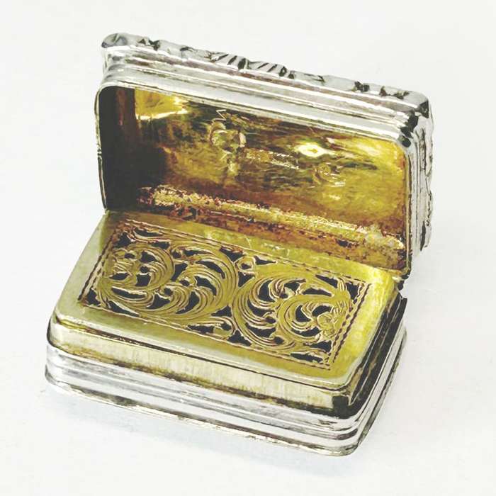 Victorian Sterling Silver Vinaigrette Birmingham 1848