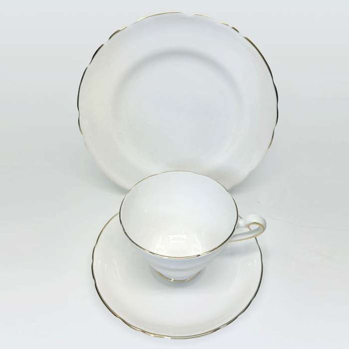Tuscan Bone China Tea Trio White