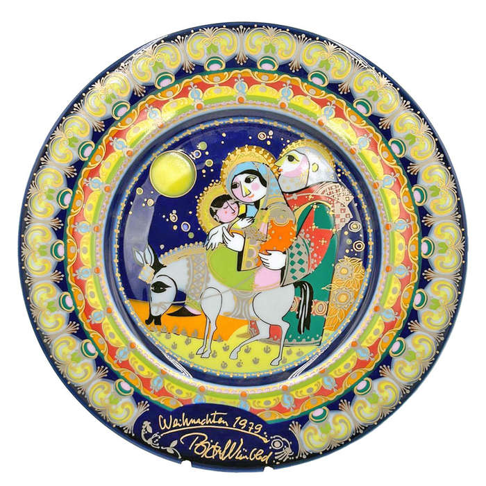 Rosenthal Studio Line Christmas Plate Flucht Nach Ägypten Bjorn Winblad