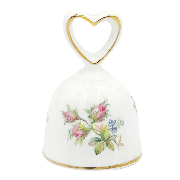 Royal Albert Moss Rose Heart Bell