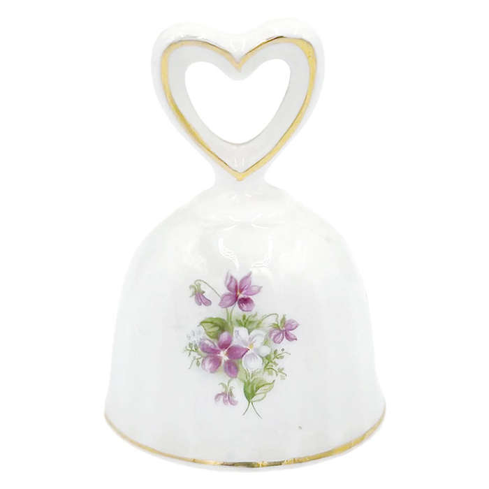 Royal Albert Sweet Violets  Heart Bell