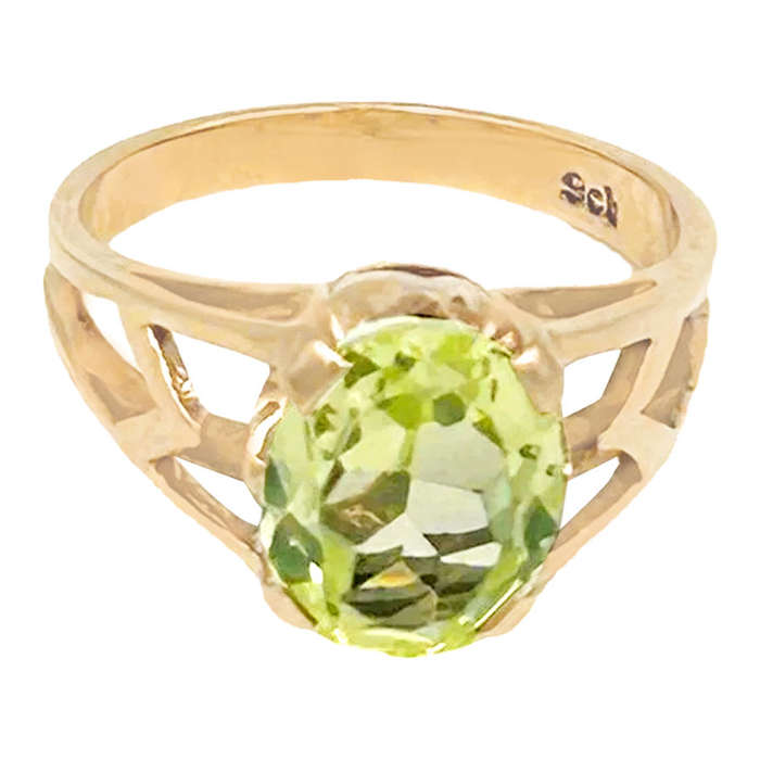 Victorian 9ct Gold Peridot Ring